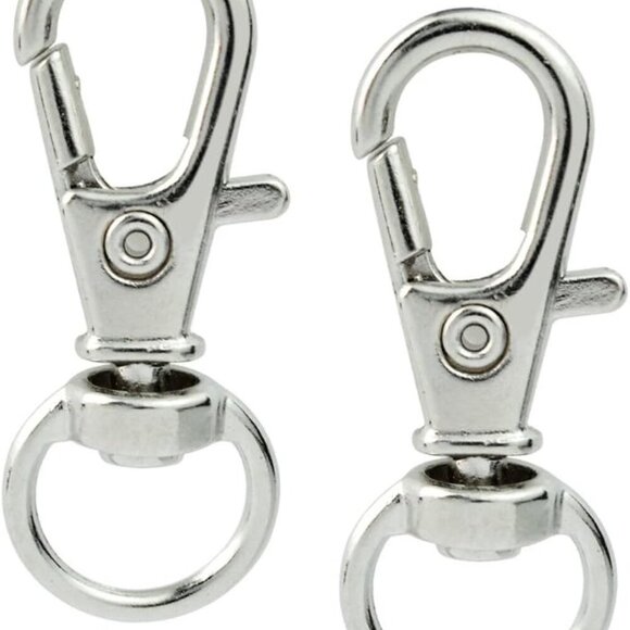 50 pcs Swivel Clasps Lanyard Snap Hook, Metal Swivel Lanyard Snap Hook Lobster C - Picture 5 of 6